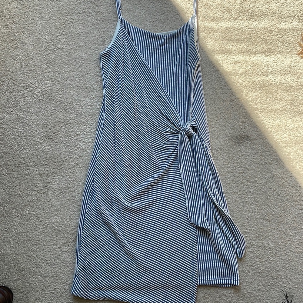 All in Favor | Blue Striped Dress